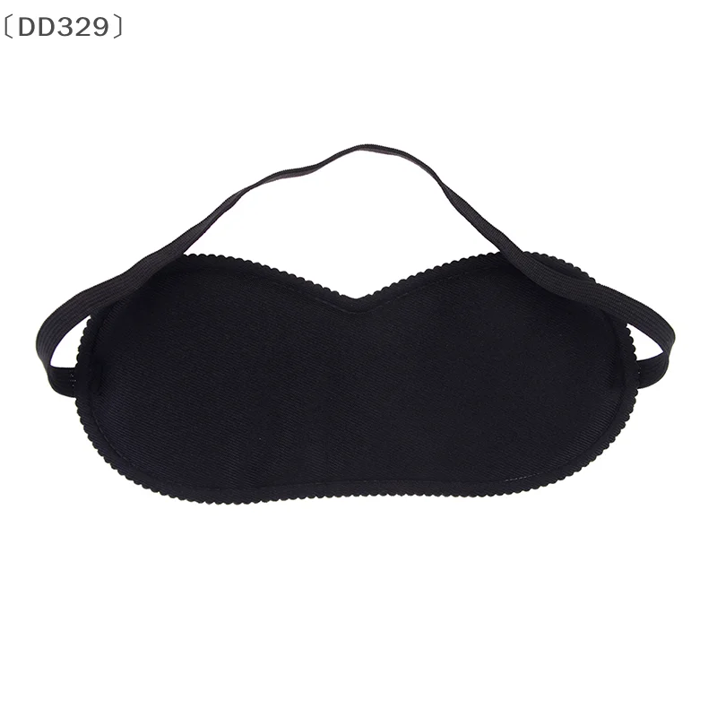 〔DD329〕 1 Pcs Black Sleep Eye Mask Filled Sunshade Travel Sleep Relaxation Aid Blinds Eyes