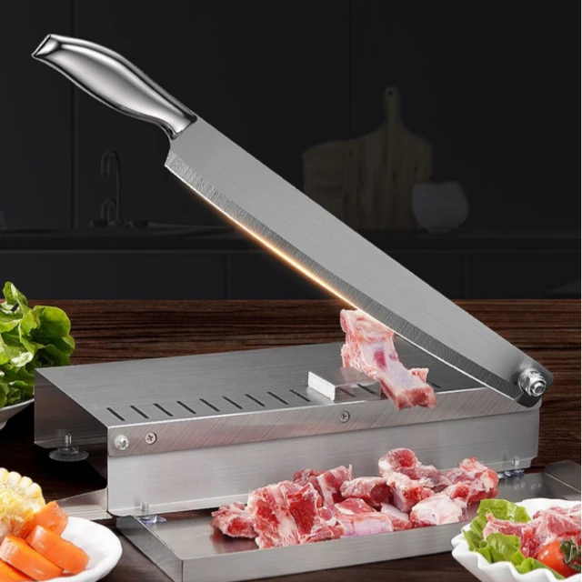 New Commercial Manual Frozen Meat Slicer Bone Cutting Tool Stainless Steel  Minced Lamb Bone Meat Cutter Manual Food Processors - AliExpress