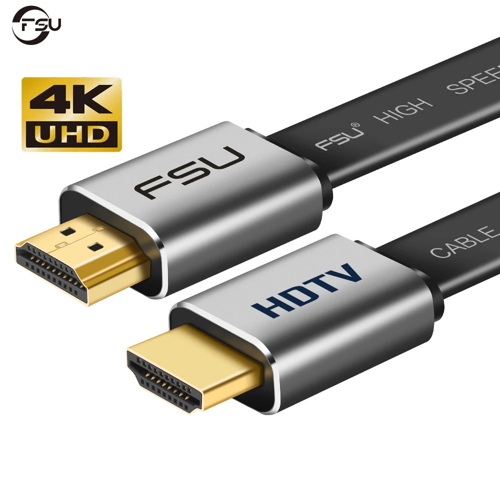 Cavo Compatibile Hdmi Fsu 4K * 2K Cavo 2.0 Ad Alta Velocità Compatibile Hdmi 3D 1080P Hd Per Tv Proiettore Ps3/4 0.5M 1M 1.5M 2M 3M