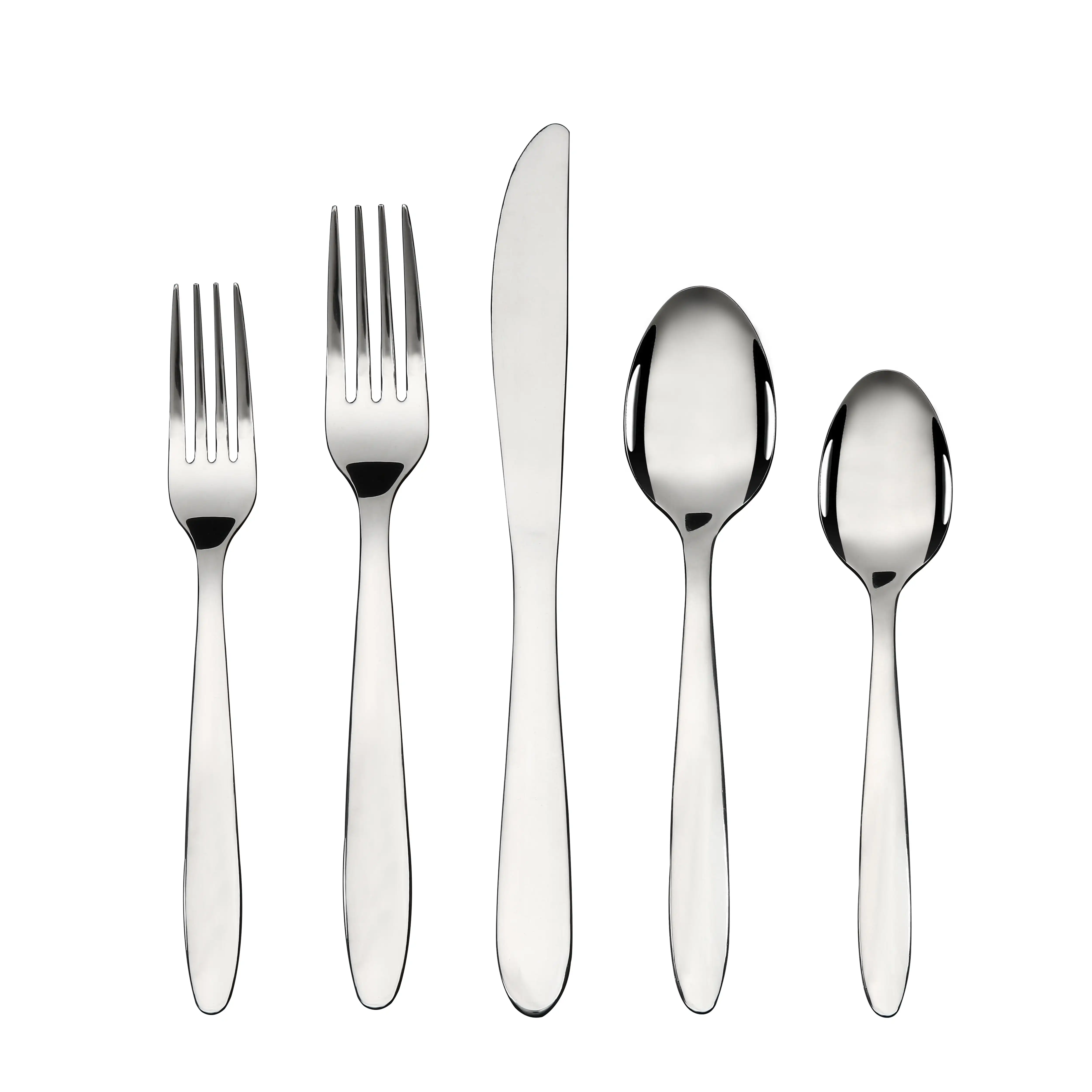

20-Piece Stainless Steel Flatware Set, Silver, Service for 4