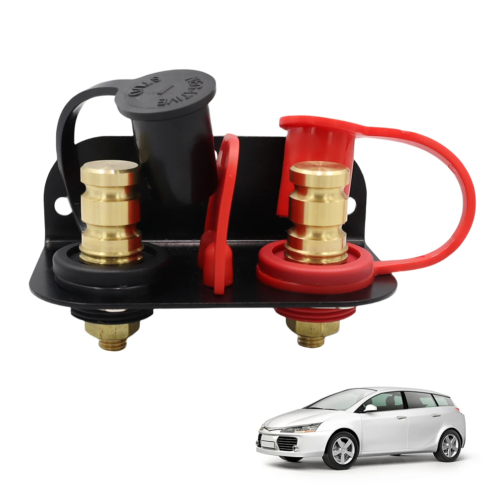 Remote Battery Jumper Post Terminal 250A Remote Charging Tool Relocation Kit Remote Battery Terminals for UTV ATV Car Trucks