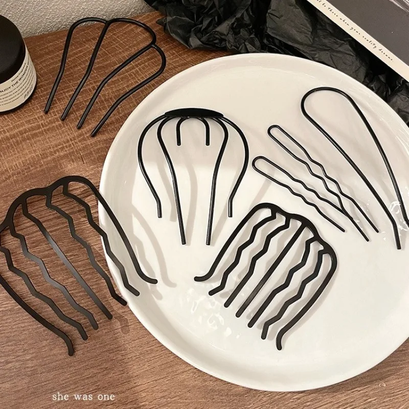 Hair Accessory Simple Lazy Person Hair Curler Hairpin Accessories for Women Ball Head Curling Tool U-shaped Comb Braided Hair Artifact Headwear hair accessory pearl hairpins hair stick hair clip hair headdress bridal headwear hair band crown hair comb