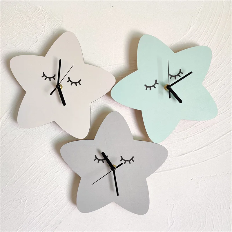 Decoration Wooden Wall Clocks Wooden Home Furnishing Decor Cute