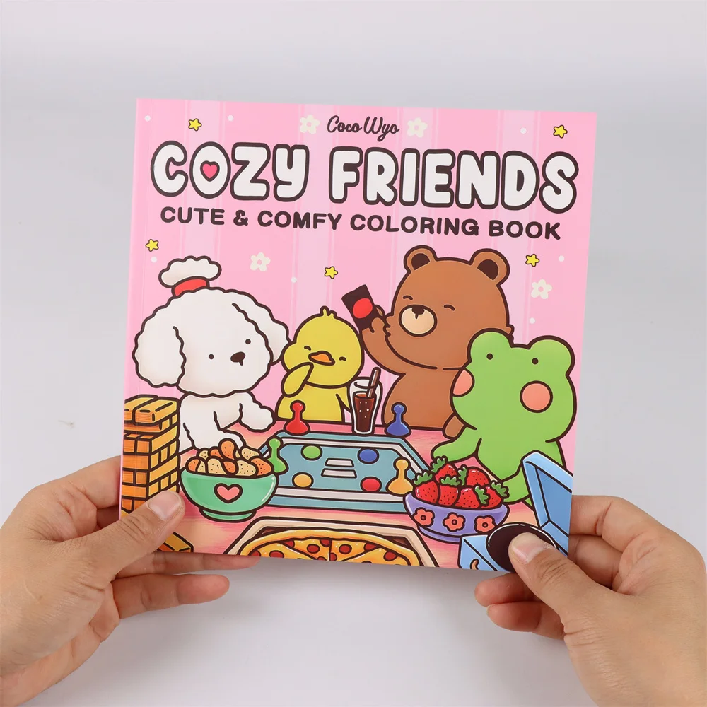 Cozy Friends Coloring Book - Deluxe Edition Paint-By-Number Kits, Stress Relief & Relaxation, Ideal for Holidays & Birthdays 3