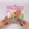 Cozy Friends Coloring Book - Deluxe Edition Paint-By-Number Kits, Stress Relief & Relaxation, Ideal for Holidays & Birthdays 3