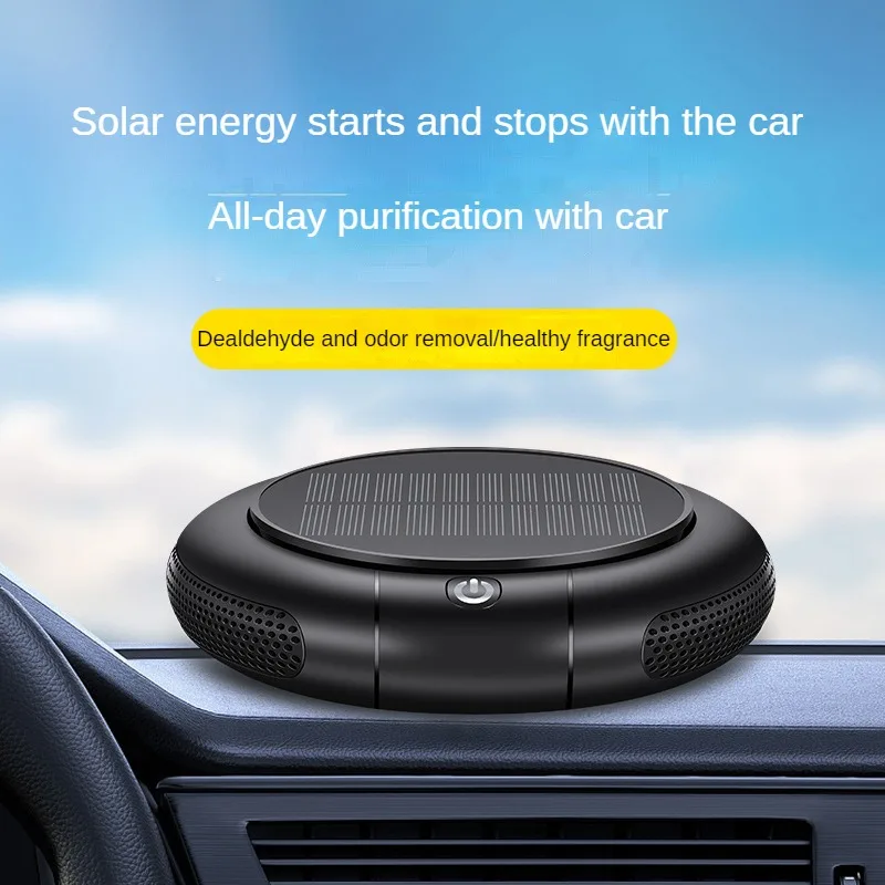 Air Purifier Negative Ion Air Purifier Solar Wireless Charging for Home and Car Filtration Dust Removal Odor Removal