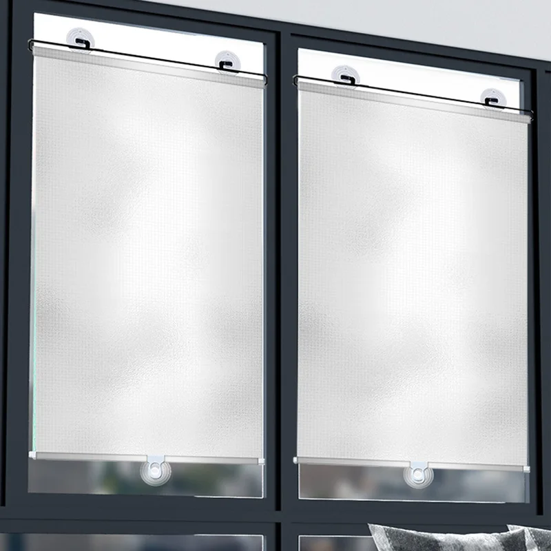 Roller Blinds Home Roller Blinds Blackout Curtain and Thermal Insulation Roller Blinds Without Drilling Curtains for Bedroom Kitchen Office