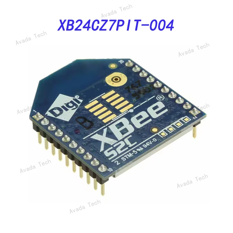 

Avada Tech XB24CZ7PIT-004 802.15.4 Zigbee® Transceiver Module 2.4GHz Integrated, Trace Through Hole