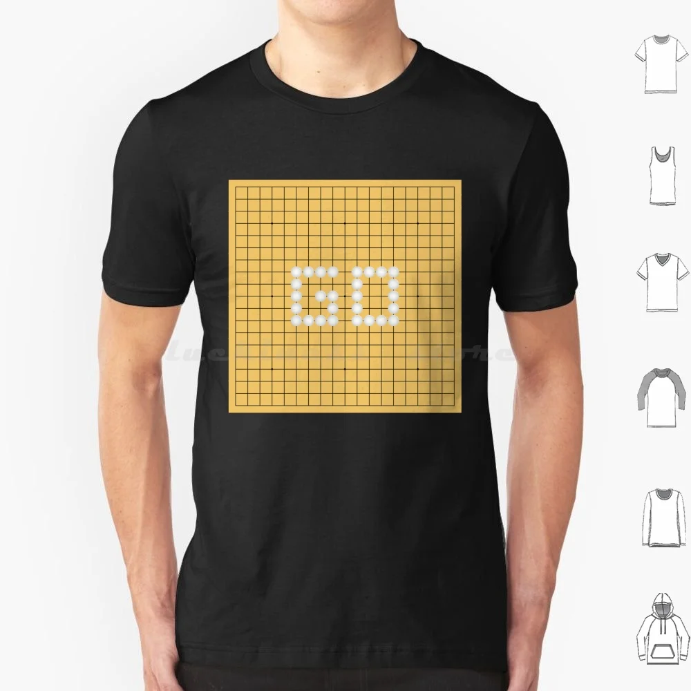 Go Board Game Goban ( White Stones ) | Go | Igo | Baduk | Weiqi T Shirt 6Xl Cotton Cool Tee Go Board Game Humor Go Game Go