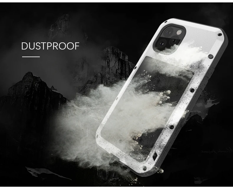 Dropshipping Shockproof Silicone Metal Case For IPhone 11 Pro 5.8'' Powerful IP68 Waterproof Case For IPhone 11 Pro Glass Film