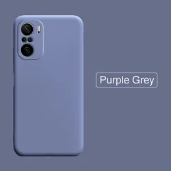 Premium Liquid Silicone Soft TPU Phone Bumper Case - Enhanced Protection Cover for ForPocoX3NFC(X3 Pro) (Lavender Grey)