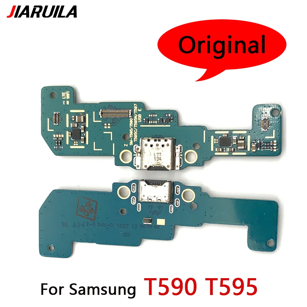 Оригинальный USB-разъем для зарядного порта гибкий кабель Samsung Tab A SM-T590 T595 T597 плата