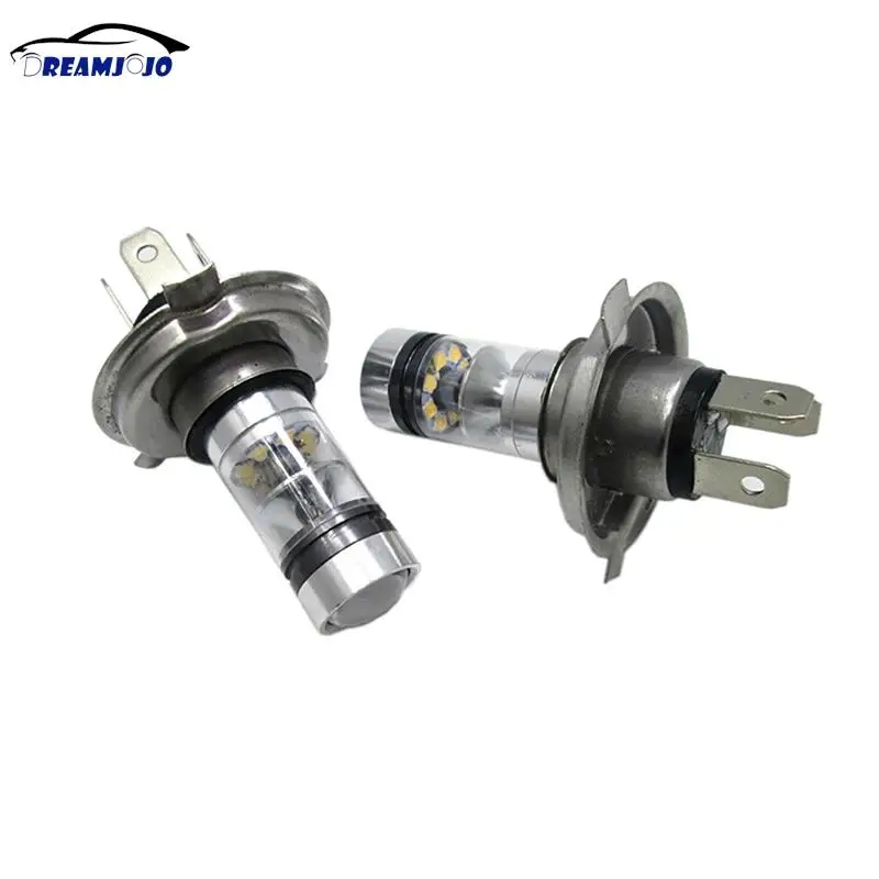 2PCS H4 LED Bulb White Car Motorcycle Headlight High Power 8000K Fog Light Driving Bulb 1800LM Headlight for Car Truck