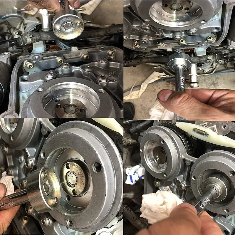 8PCS EA888 Camshaft Control Valve Disassembly Sleeve Crankshaft Engine Timing Tool For Volkswagen Audi