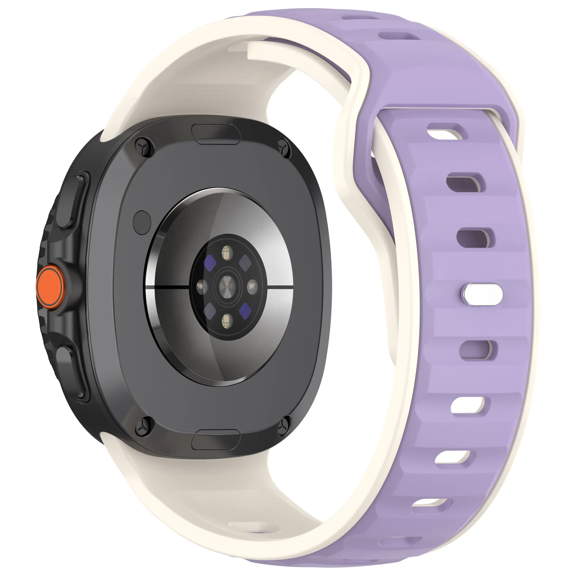 Two-Tone Elastic Silicone Sport Strap