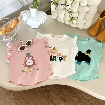 Girls Cotton Summer Sleeveless Top 1
