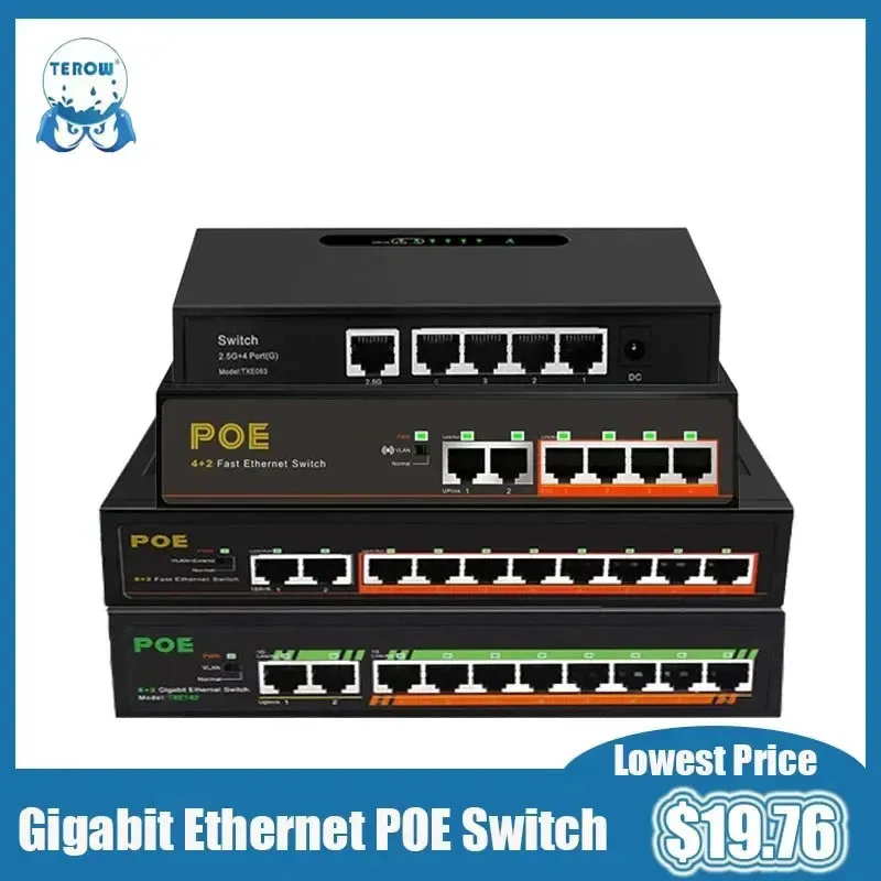 4 Port Ethernet Gigabit Switch , 4 Port Poe Gigabit Switch , 100mbps 4 Port Poe Switch - Network Switches - Aliexpress