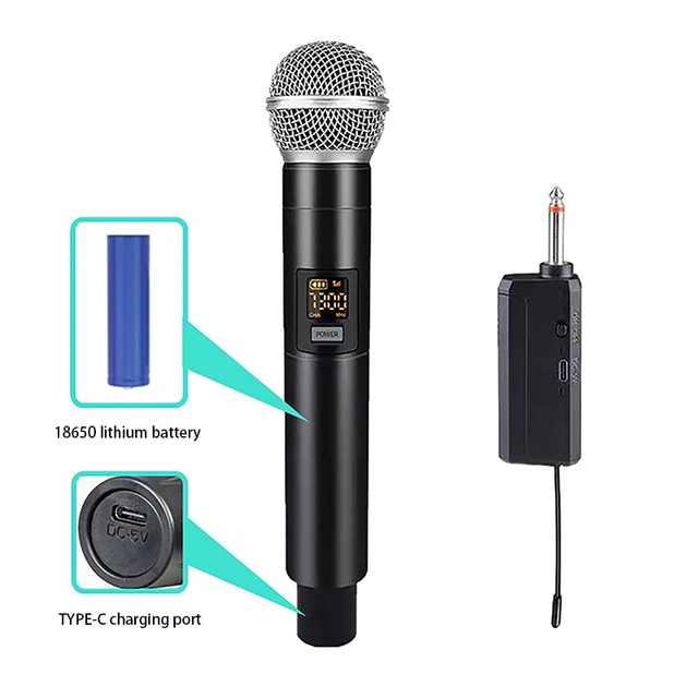 Hand-held transmitter microphone compatible with BE-1020 UHF sets
