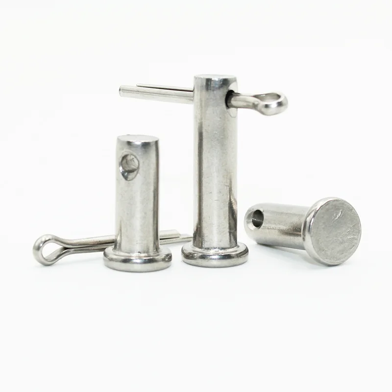 Cylindrical Locating Dowel Pin A2 304 Stainless Steel With Hole Pin Shaft Cotter Pin Set M3 M4 M5 M6 M8 M10 Flat Head Cylindrical Plug Positioning