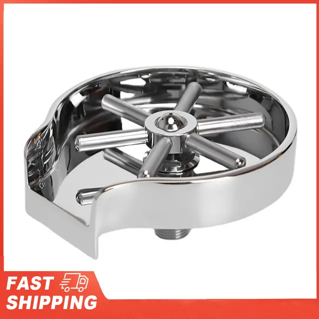 อุปกรณ์ล้างแก้วสแตนเลสสำหรับอ่างล้างจานในครัว ที่ล้างขวดแก้วสำหรับอ่างล้างจาน อุปกรณ์ล้างแก้วแบบติดตั้งกับอ่างล้างจาน 1