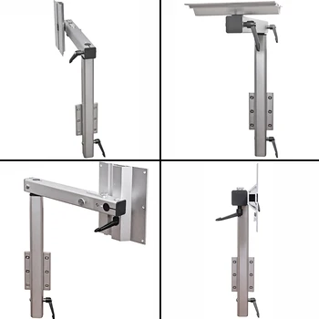 2024 latest RV table leg design, wall-folding and 360° rotating high-quality aluminum alloy, suitable for RVs, truck campers 6