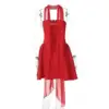 Avrilyaan-Robe trapèze sexy dos nu pour femme, robe de soirée élégante, sans bretelles, batterie, mini, éducatif, été, 2025