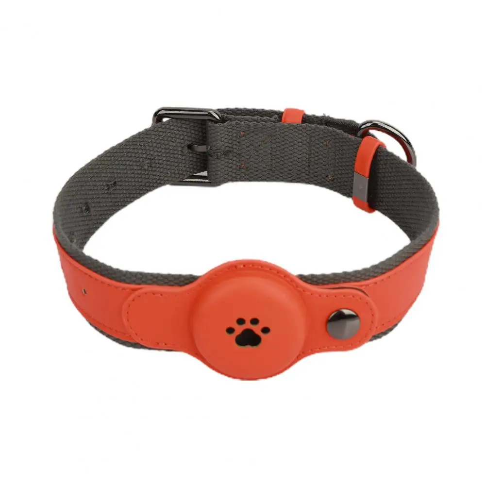 MiLi collier pour chien (L) avec tracker compatible Apple Localiser -  Orange - Traceur & Collier GPS - MILI