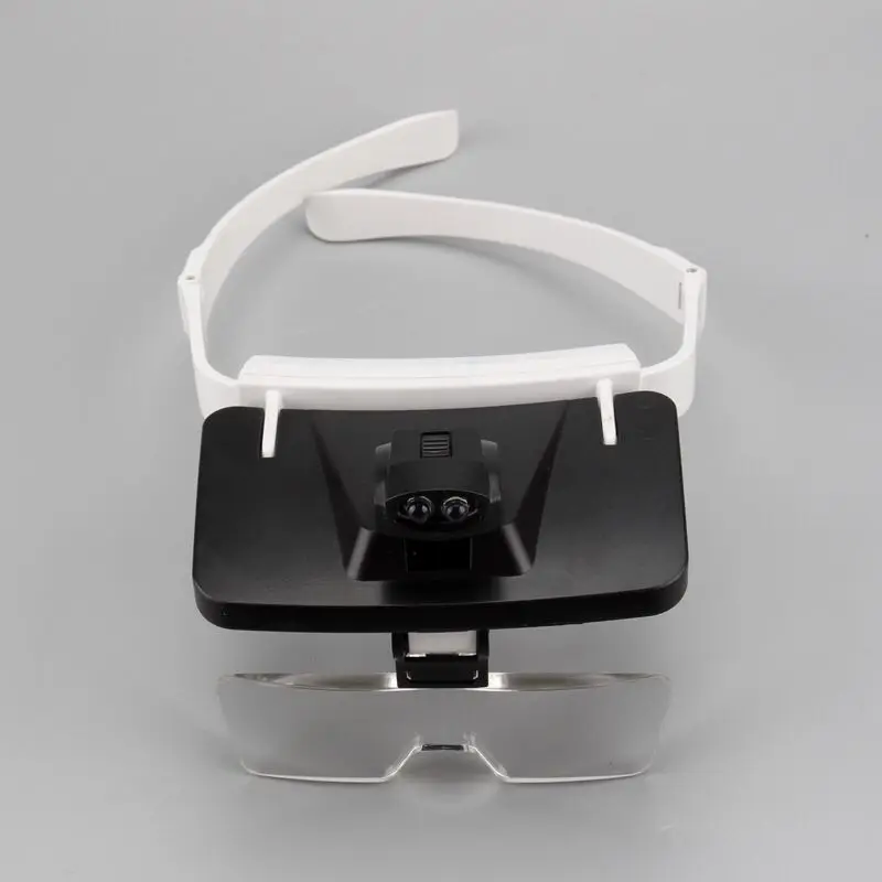 Magnifying Glass, Rechargable 5 Lens Loupe Eyewear Magnifier With Led  Lights Lamp,Headband Led Magnifying Glass For Reading