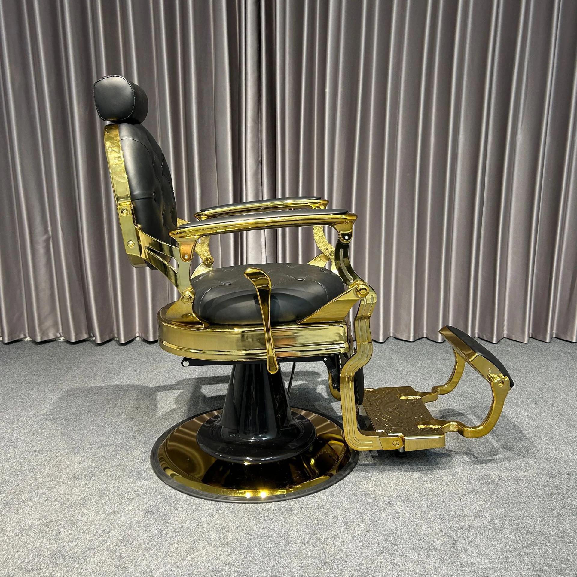 【アンティーク】美容院 理容室 スタイリングチェア 油圧式 バーバーチェア アンティークバーバーチェア 理容室美容室に