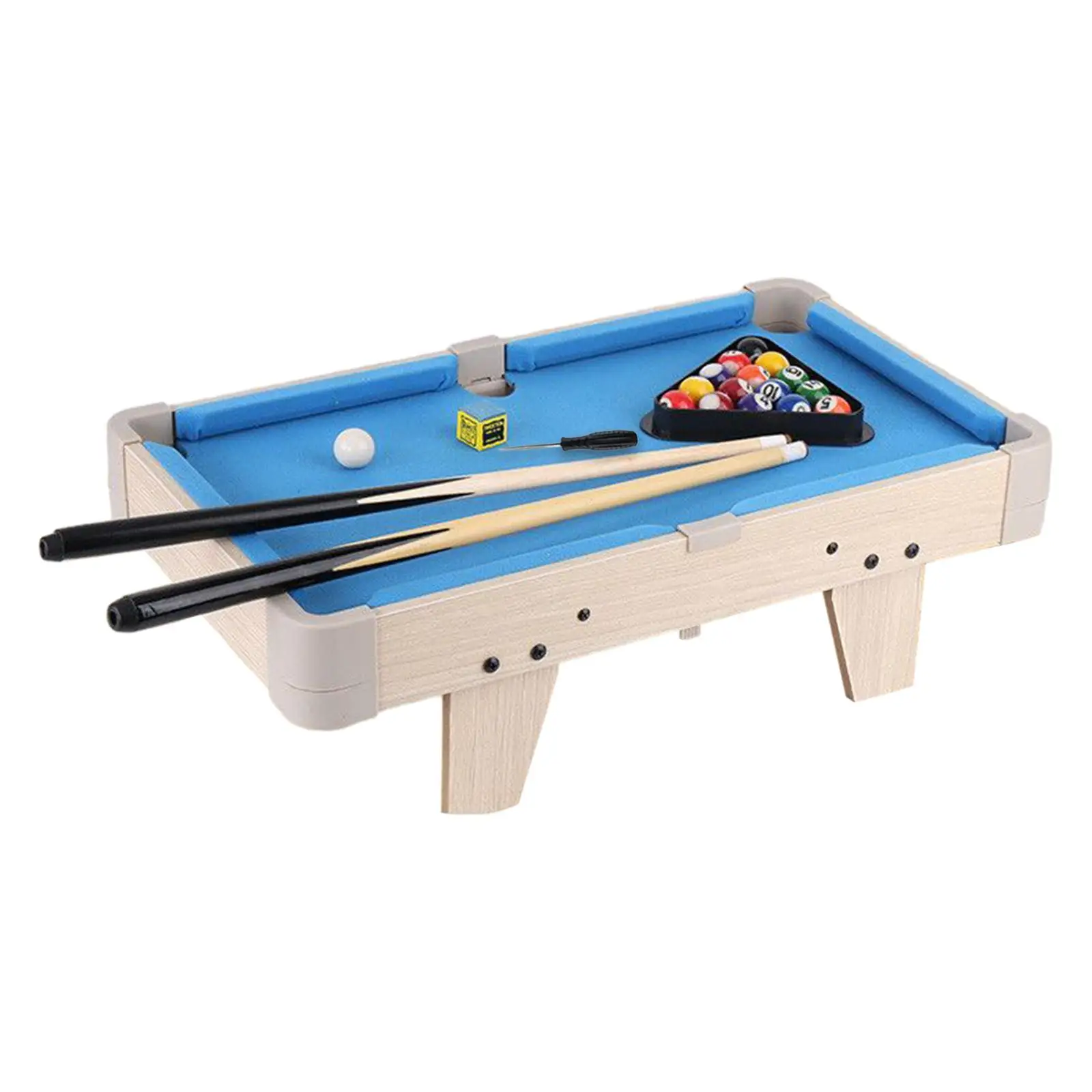 Pool Table Set Leisure Portable Tabletop Billiards Game for Children Adults