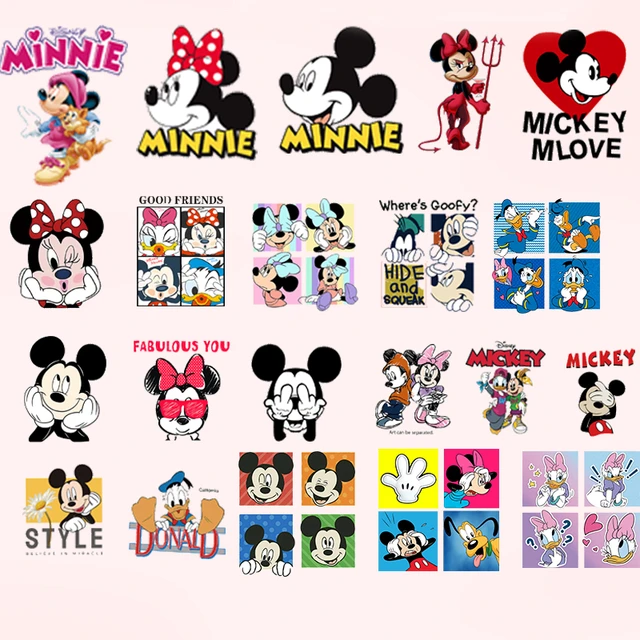 Minnie Mickey Mouse Patches for Clothing DIY Shirt Fashion Disney
