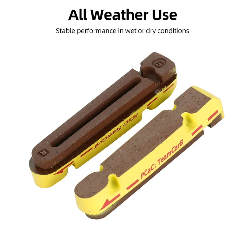 Brake Pads 1/2/4/10 Pair Inserts for Carbon Rim Friction Braking Road Folding BMX Bike C V Clamp Block Cork Composite All Weather