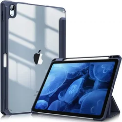 2024 Transparent Acrylic Case for iPad - Sleek, Durable, and Stylish Protection (Navy blue)