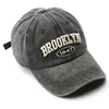 Retro brooklyn Letter Embroidery Baseball Caps Spring Summer Men Women Cotton Adjustable Casual Hat Hip Hop Streetwear Sun Hats 3
