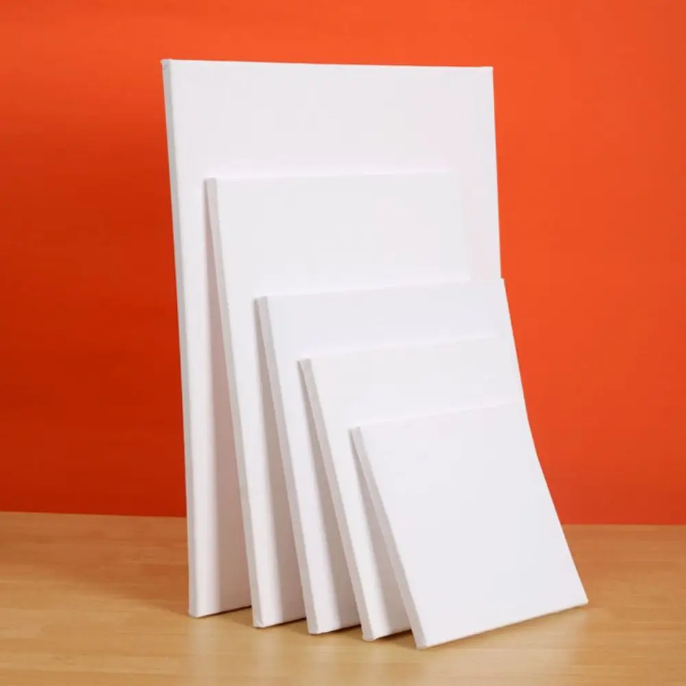 Picture Frame Blank Oil Canvas Rectangle Cotton Painting Board Wooden Multi Size Drawing Board Oil Paint