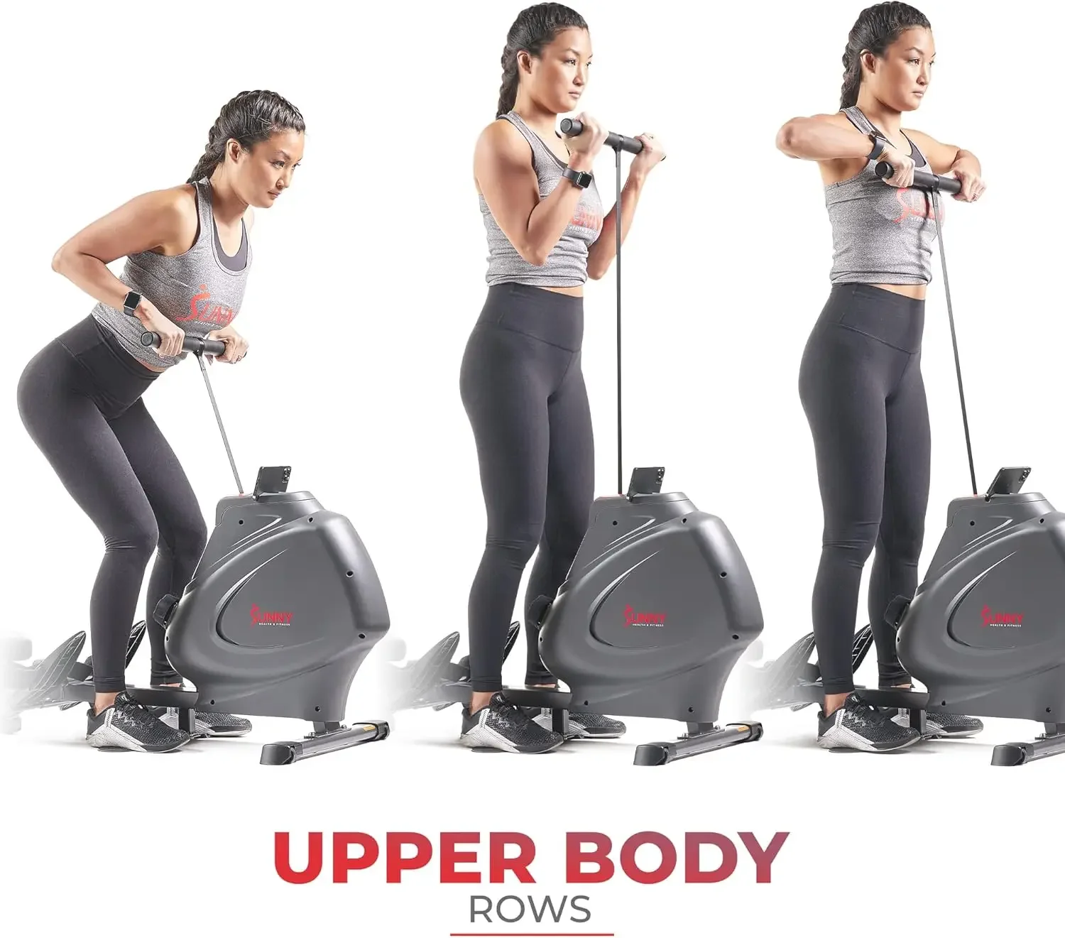 Health & Fitness Multi-Function Premium Magnetic Rowing Machine Bicep Curls