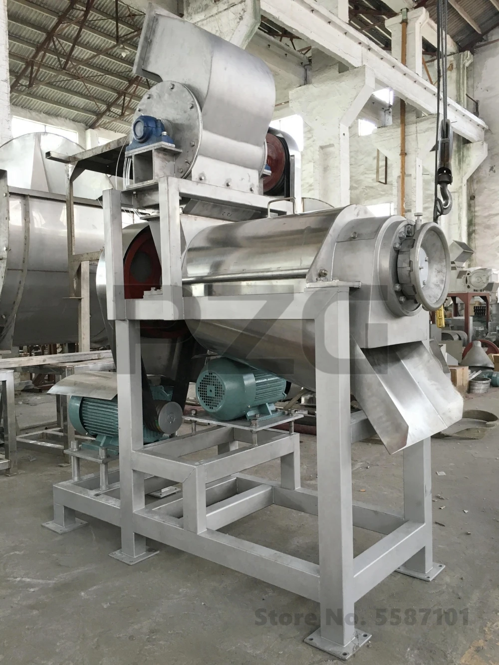 Industrial 2.5Ton/H Crushed Vegetable Juice Making Machine Screw Juicer Spiral Crushed Orange Lemon Fruit Juicer With Crusher 2