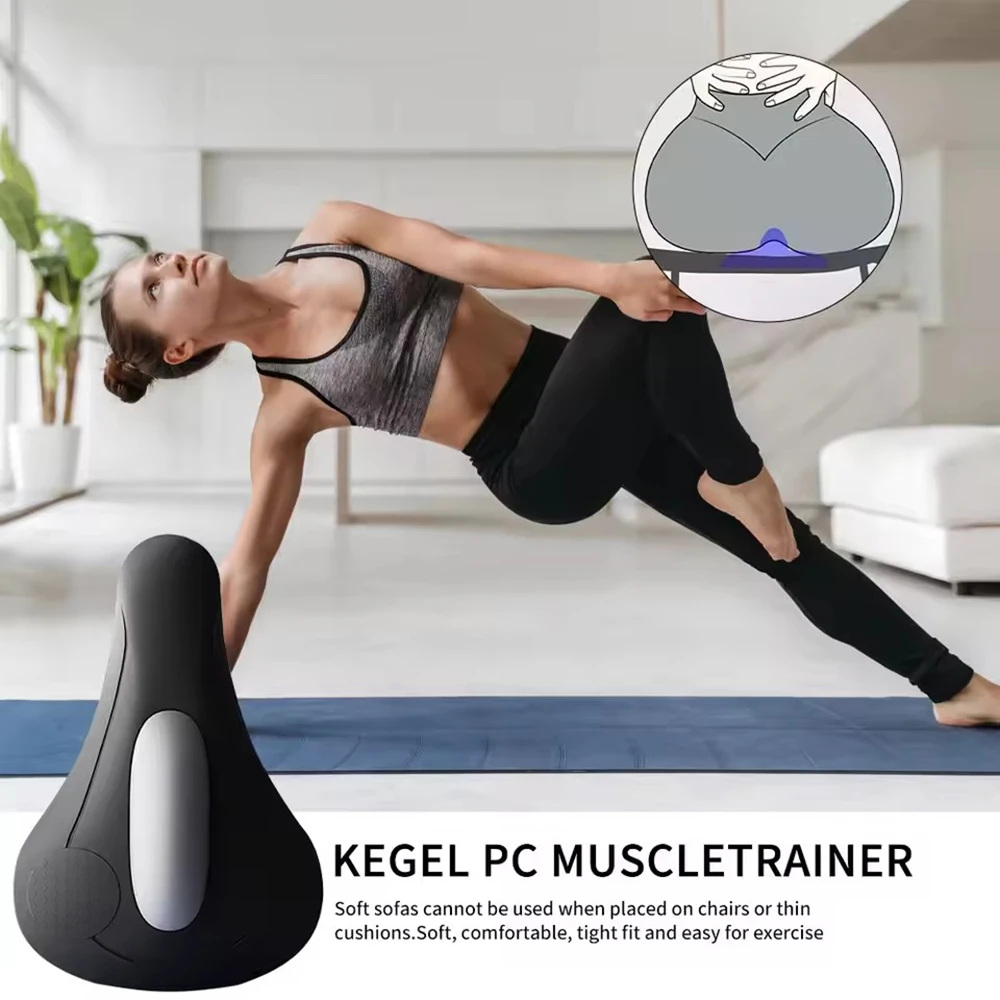 Electric Pelvic Floor Muscle Trainer Rechargeable Kegel Exerciser Massage Cushion Ergonomic Hip Strengthener Training Equipment