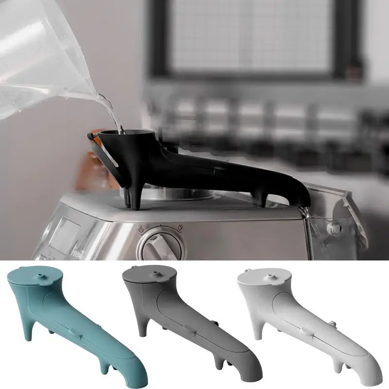 

Water Tank Access Funnel Coffee Machine Water Spout Food Grade Silicone Funnel Long Espresso Machine Water Tank Funnel