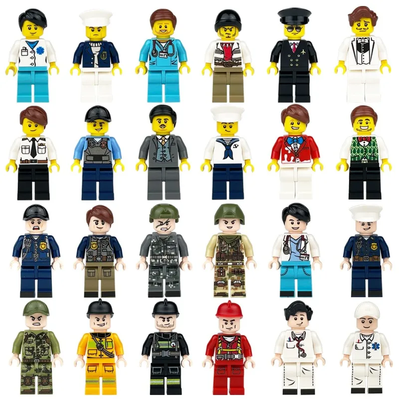 메이가오 도시 전문 소방관 미니 피규어 장난감 해외 도매 어린이 조립식 블록 장난감