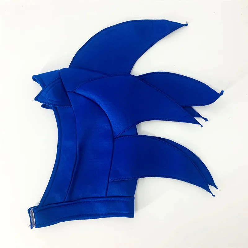 Halloween Cosplay Blue Clothes Hat White Gloves 4-11Y Children's Performance Halloween Baby Costume kids clothing set