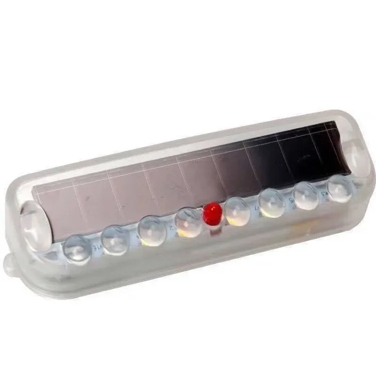 Car Solar Powered Warning Light Tail Box Light Middle Net No Wire Truck Motorcycle Anti-following LED Flashing