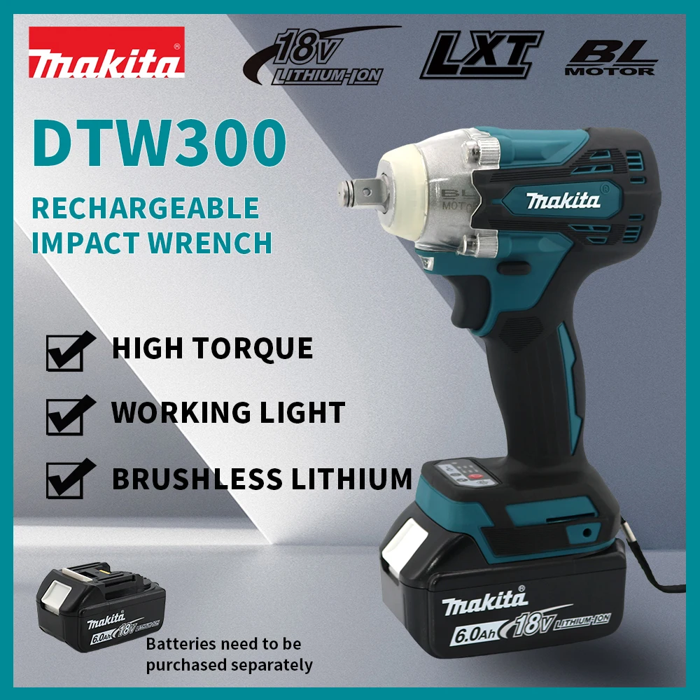 Makita-DTW300-Cordless-Electric-Wrench-Screwdrivers-Impact-Electric ...