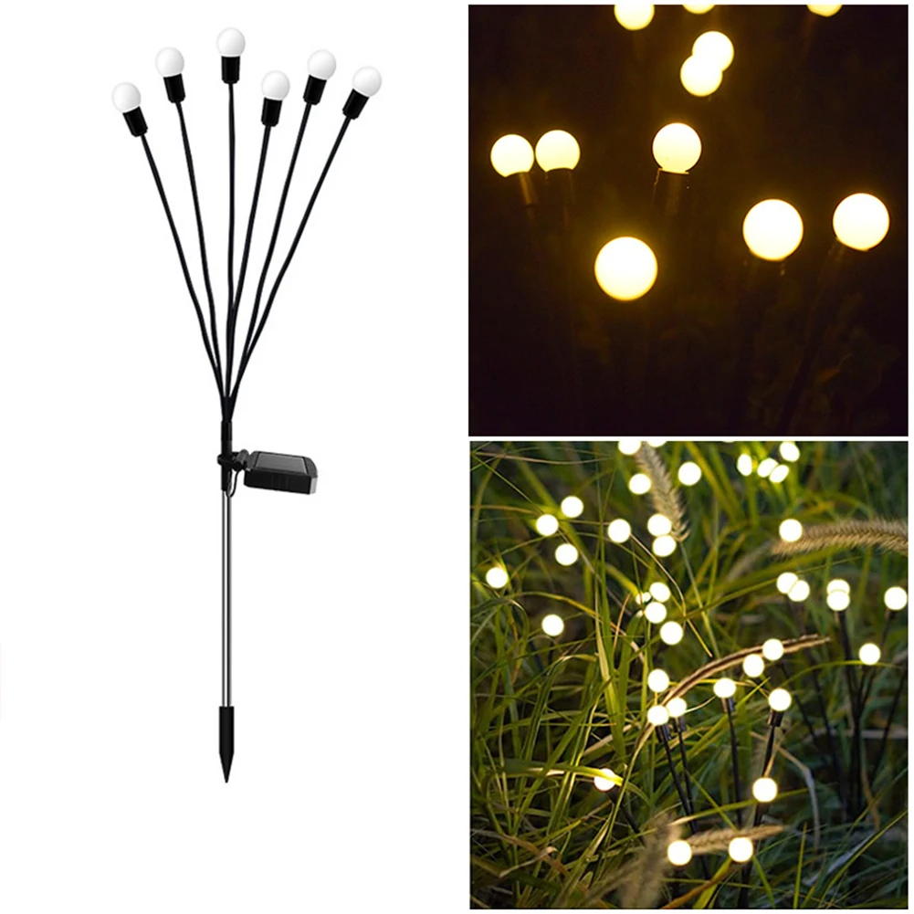 

Two-Piece Multi Lamp Head Solar Floor Light Set Multi-Purpose Decorative Lamp For Courtyard Garden