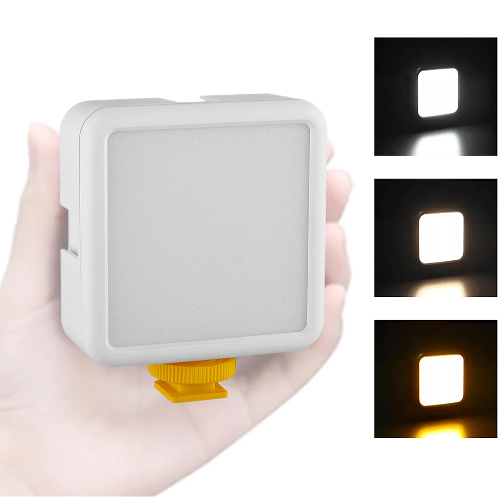 Mini Video Light Bicolore On-Camera Led Photography 1800Mah Lighting Phone Vlog Kit Per Dslr Sony Canon Iphone Samsung Fill Lamp