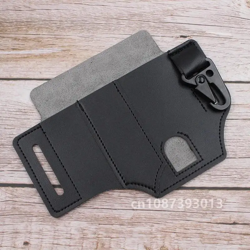 Description Picture 2 of itemLeather Sheath For Leatherman Multitool Sheath EDC Pocket Organizer Hunt Tactical Knife Pouch Flashlight Camping Outdoor Tool