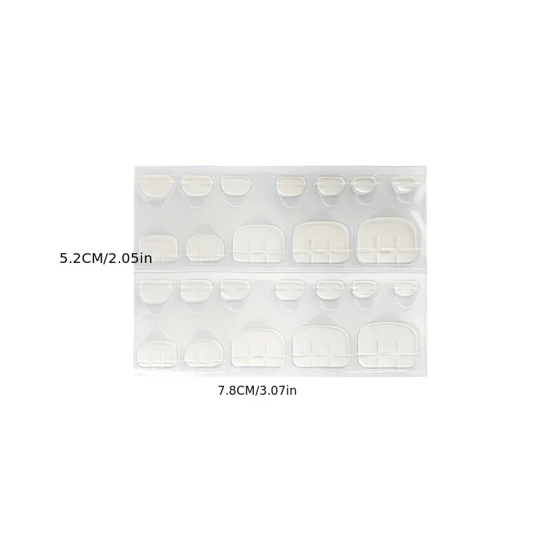 Manicure 5/10 Pieces Foot Nail Jelly Glue Double-Sided Fake Nail Glue Removable Wearable Manicure Jelly