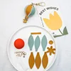 2025 New Genuine Leather Hot Air Balloon Pendant Handmade Diy Material Package Handmade Sewing Genuine Leather Mini Keychain 4