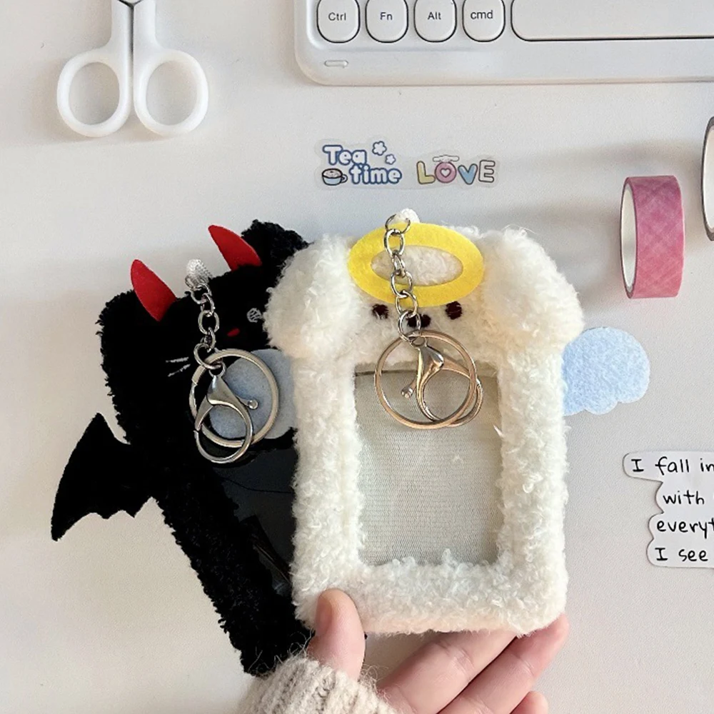 MyGiftHome Cartoon Plush Photocard Holder with Keychain