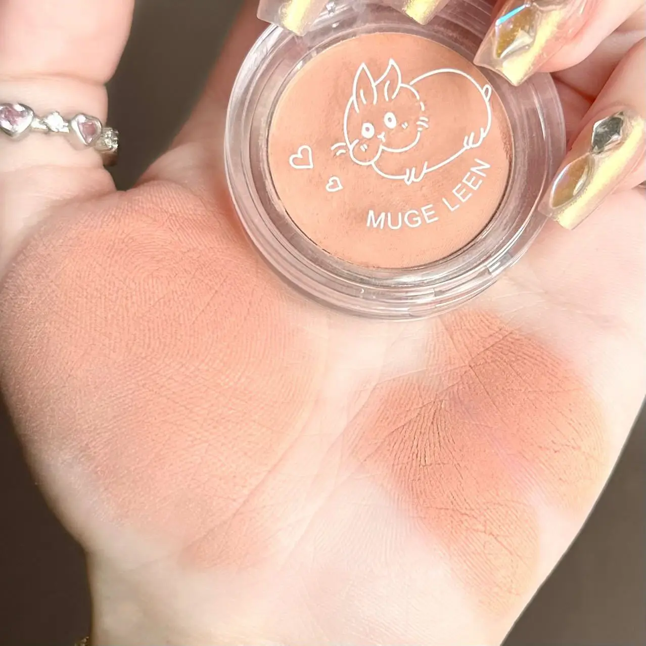 Powder Blusher Blush Powder Blush Plate Facial Blusher Natural Cheek Tint Blush Palette Waterproof Matte 1pcs
